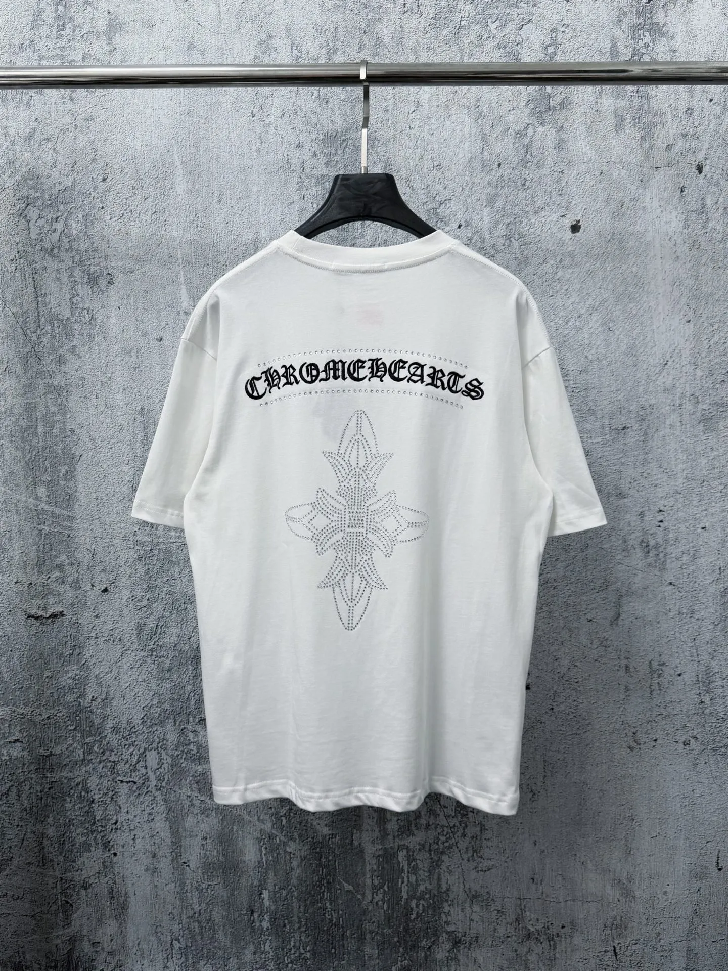 ￼ 【Chrome Hearts】 T ！ Same Style T Versatile : Black White Size：S-XL